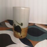 Vase roll in sandstone Pottery "La Colombe"