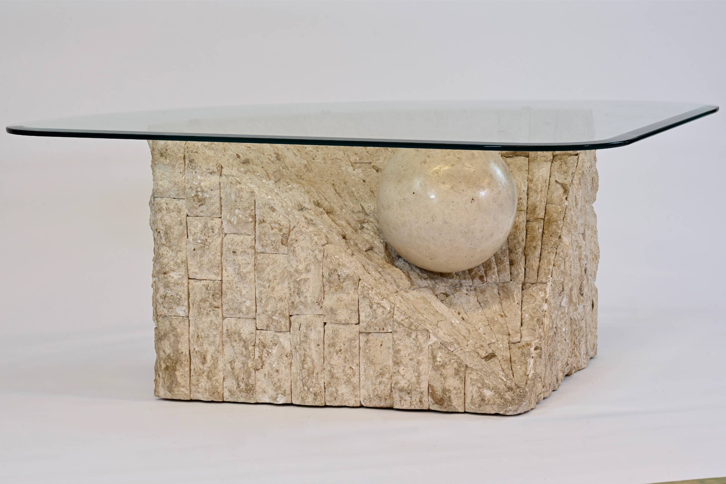 Coffee table, Mactan Stone Coffee Table by Magnussen Ponte, 1980s