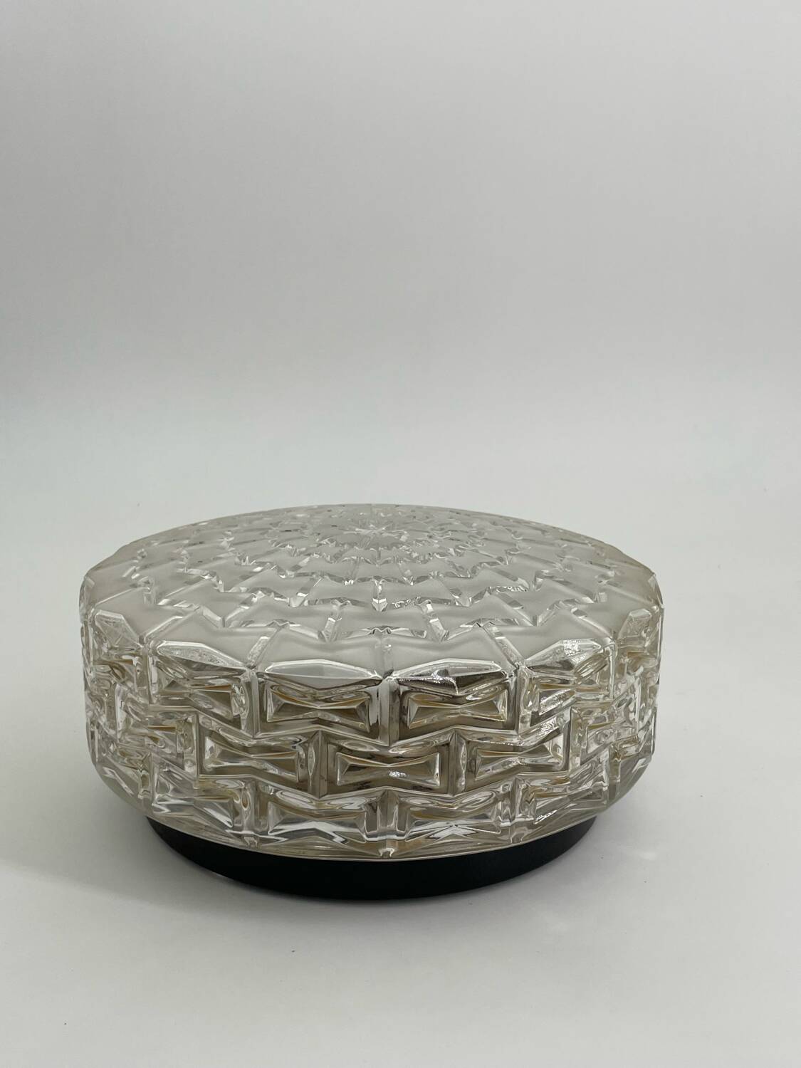 Glass ceiling light from the 60s