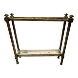 Brass and sheet metal umbrella stands from the 20th century.