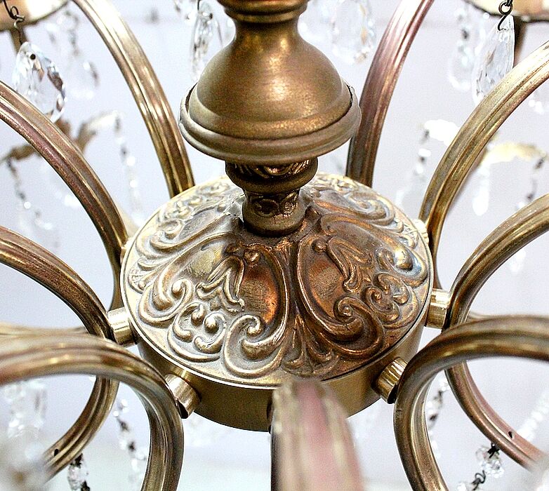 Crystal chandelier mid 20th