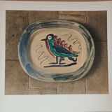 Pablo Picasso numérotée 84/100, lithographie céramique 1967