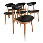 Set of 5 Baumann Unicorn chairs
