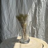 Large geometric glass vase H30