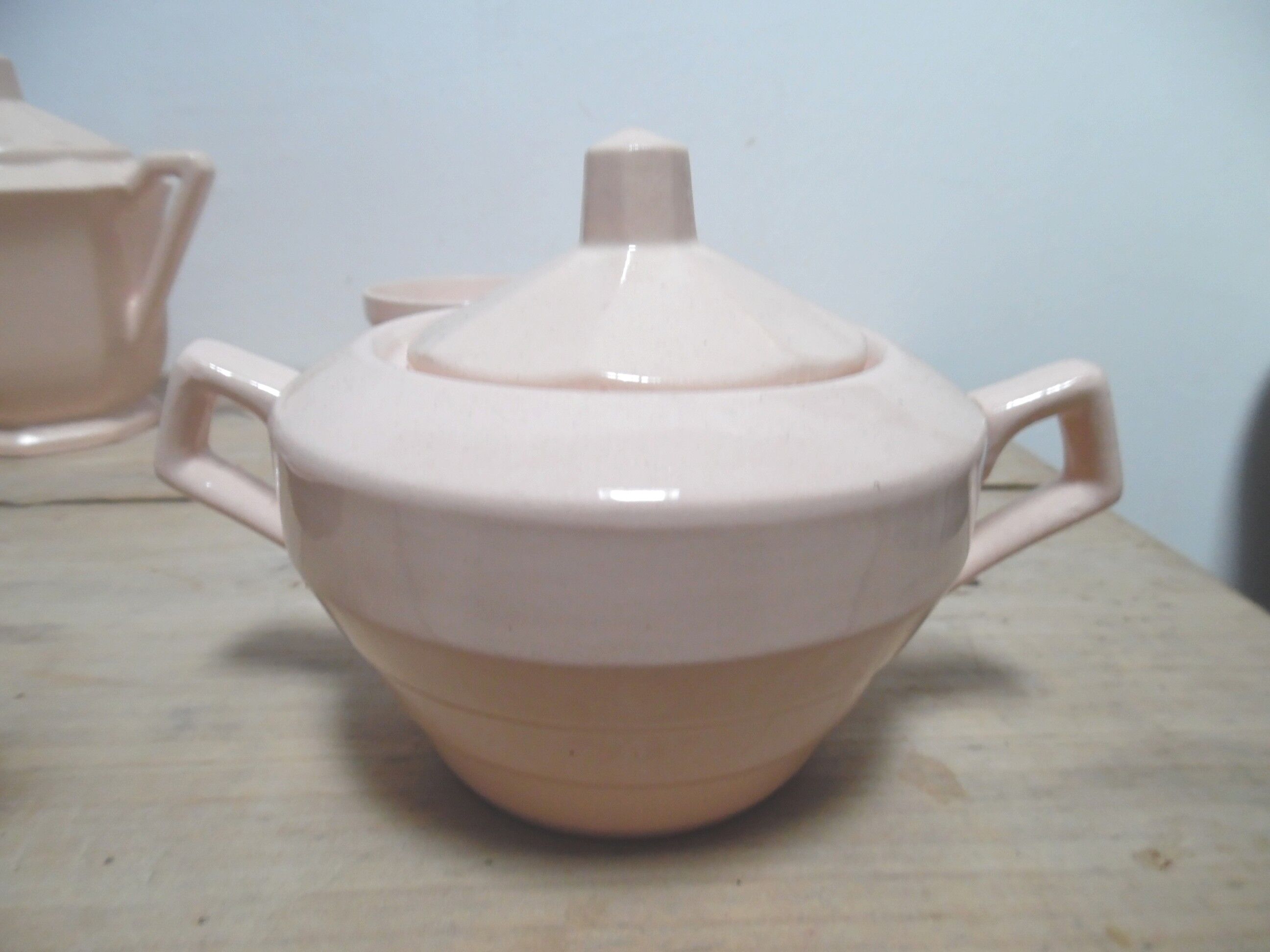 Coffee set in ceramic digoin sarreguemine