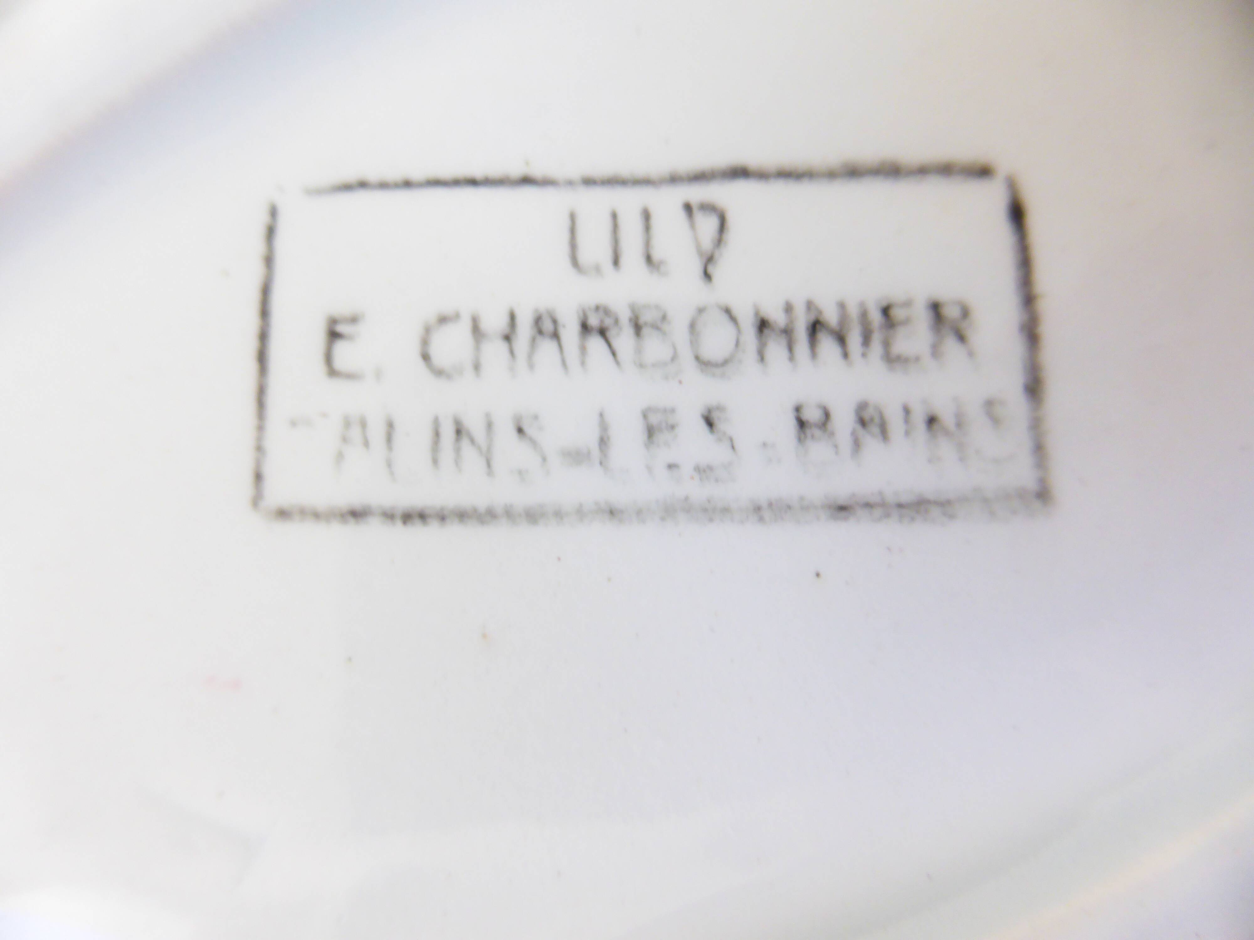 2 vintage Salins Lily model relish dishes 2106214