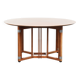 Round vintage Art Deco design dining table  for 4 people