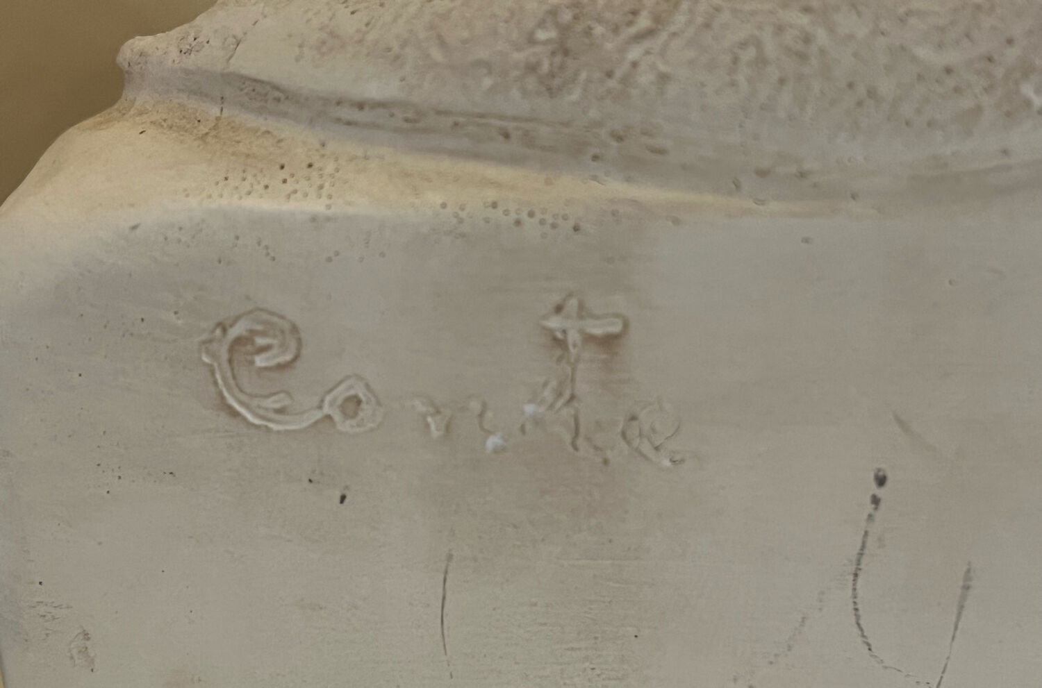 Buste en plâtre