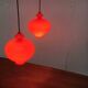 Mid-century Swedish space-age glass pendant lamp by Hans-Agne Jakobsson for Staff and Holmegaard, 1960s.