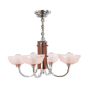Lustre bois et alu années 40