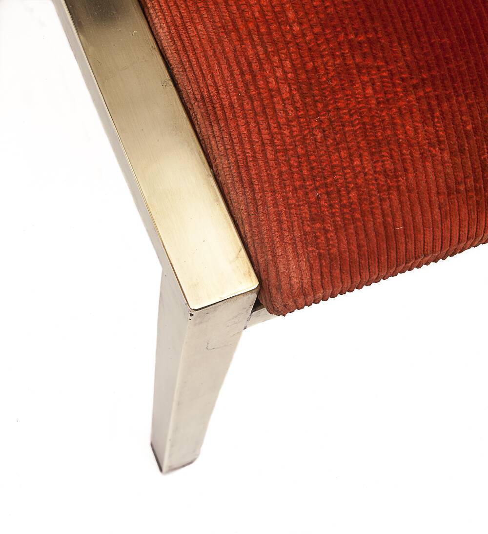 4 Italian brass chairs