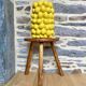 Old wooden farm stool