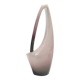 Vase en céramique peint à la main violet, rose et blanc par Ariele, Turin, Italie