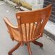 Bureau américain en chêne et son fauteuil