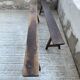 Pair of benches in walnut and solid oak 230 cm