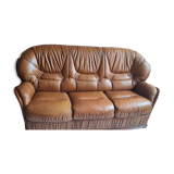 Leather sofa and walnut bramble