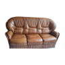 Leather sofa and walnut bramble