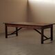 Large farmhouse table in solid pine – Auvergne, around 1900