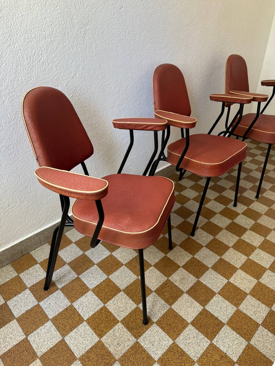 Tubular armchair chair from the 50s
