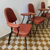 Chaise fauteuil tubulaire années  50
