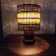 Lampe en bois et raphia, 1965