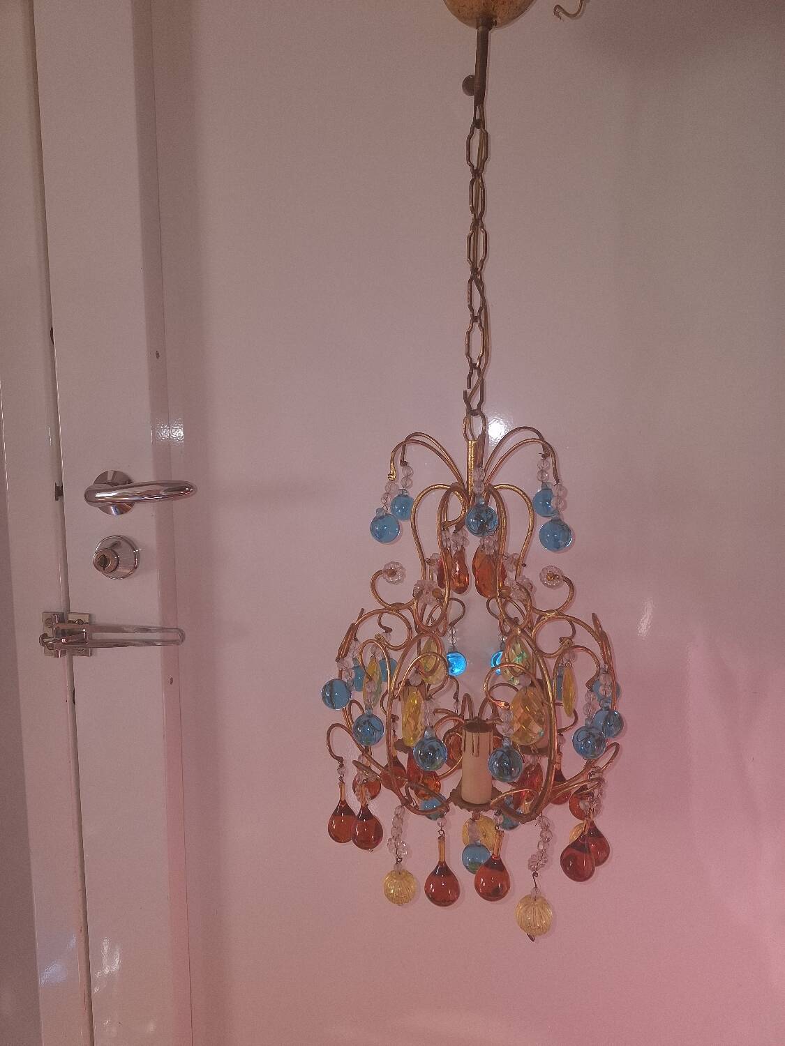 Vintage crystal chandelier
