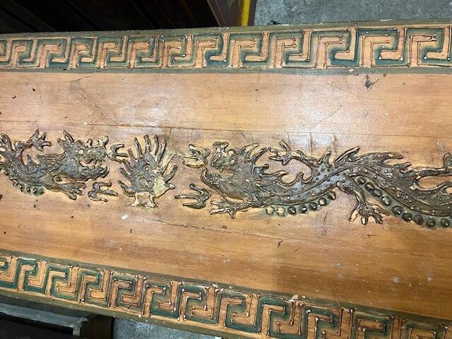 large hand-painted Indonesian chest