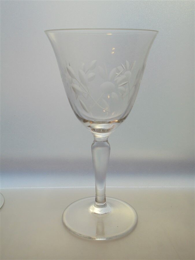 Set de 6 anciens verres à pied dépareillés