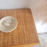 Vintage rattan sideboard from the 1970s.