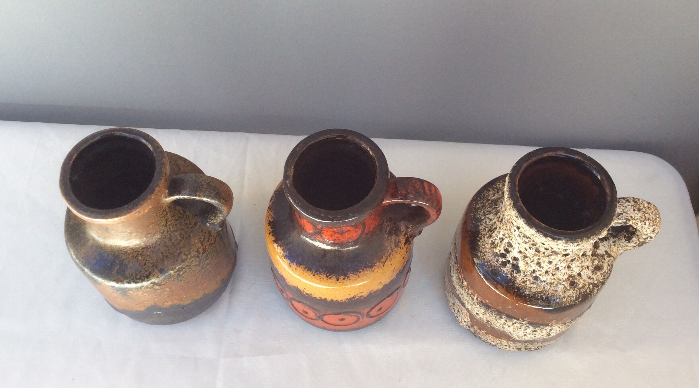 Set west Germany ceramic vases, 1960s