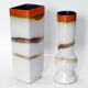 Pair of matching vases 1960's fat lava Germany