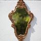 Rococo mirror, wall mirror, vintage mirror, repoussé copper mirror