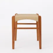 Arne Wahl Iversen Teak Ottoman, Danish Mid-Century Footstool, 1960s-1970s