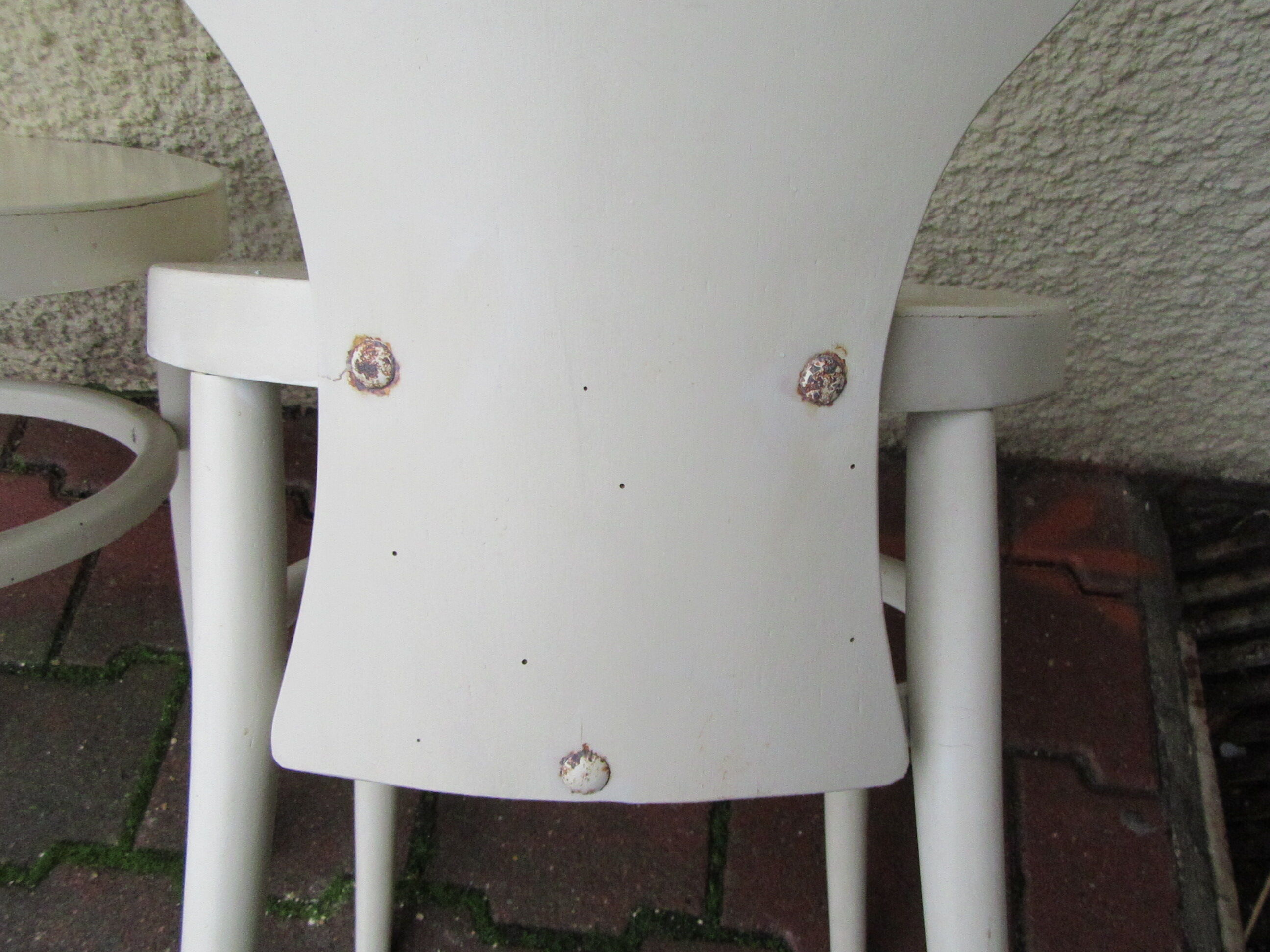 Pair chairs bauman model white Seagull