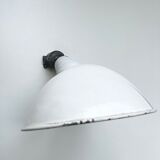White enamelle tole wall lamp ø 31 cm brand benjamin usa