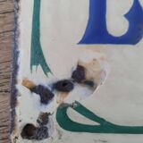 Old enameled house plate