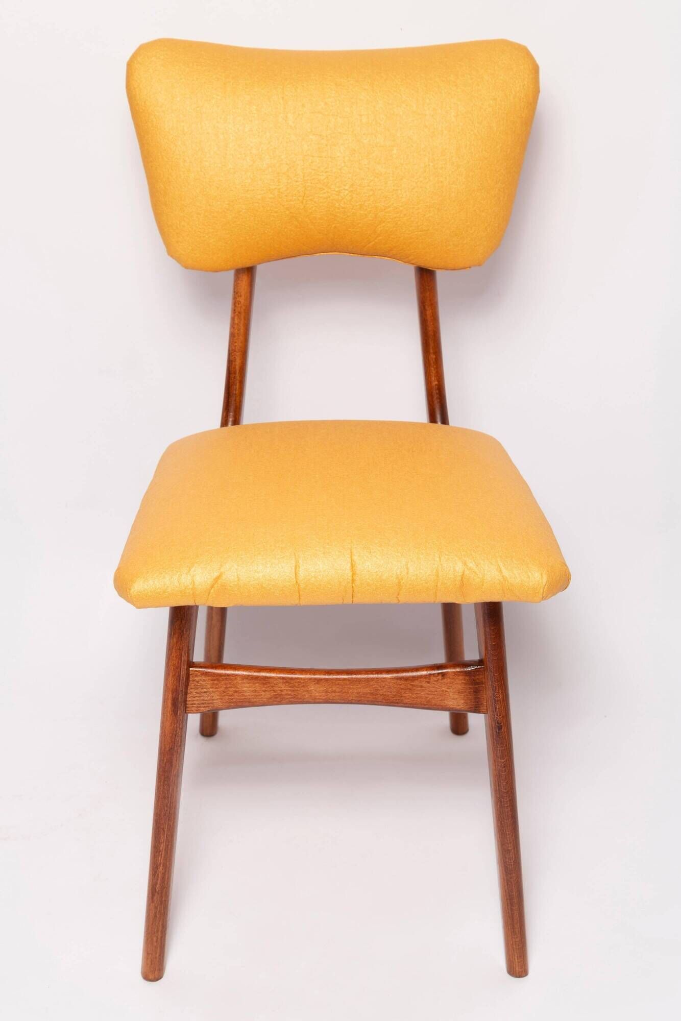 Mid-Century Butterfly Dining Chair, Vegan Pineapple Leather, Europe, 1960s