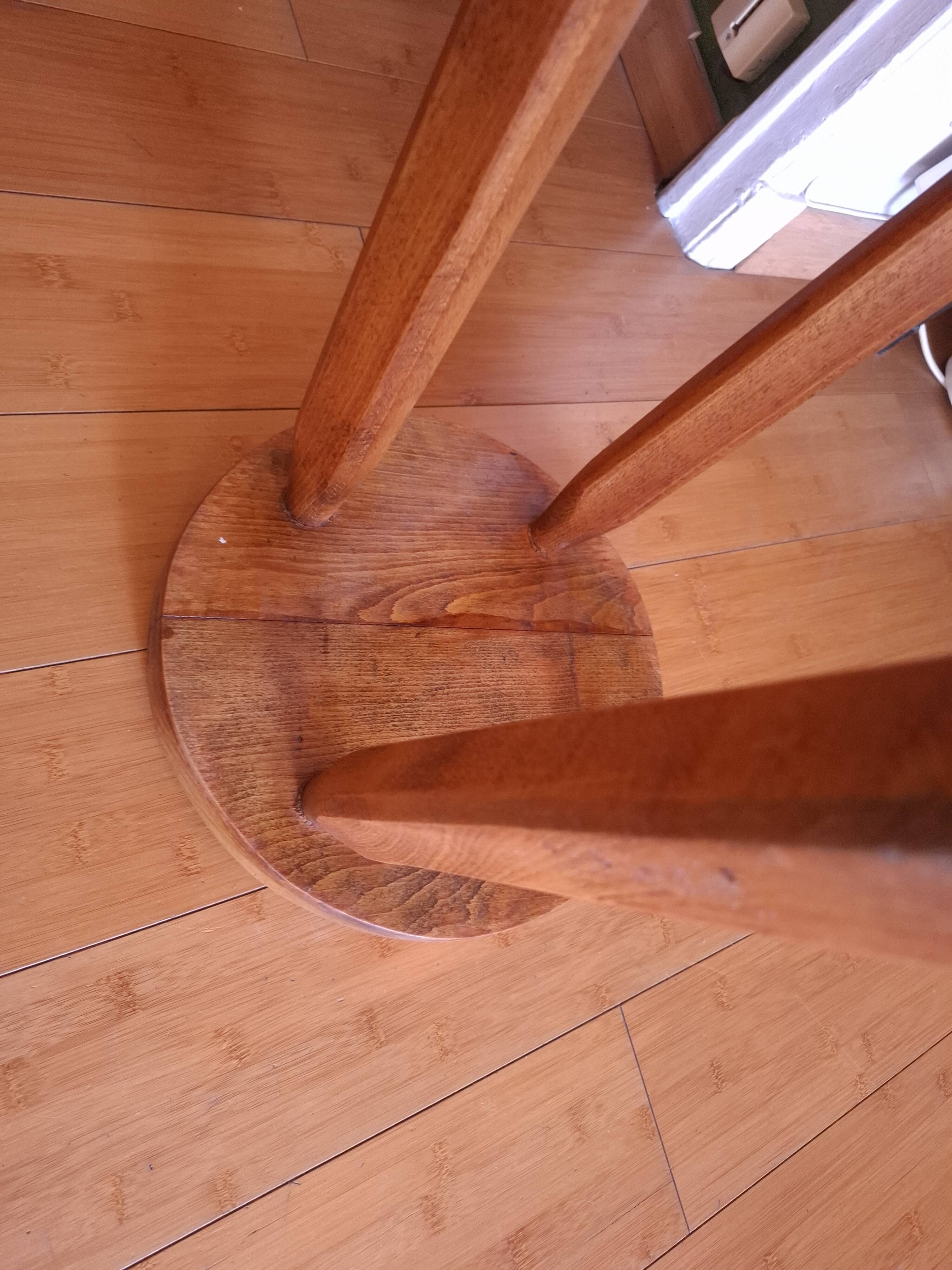 French work stool, pencil legs