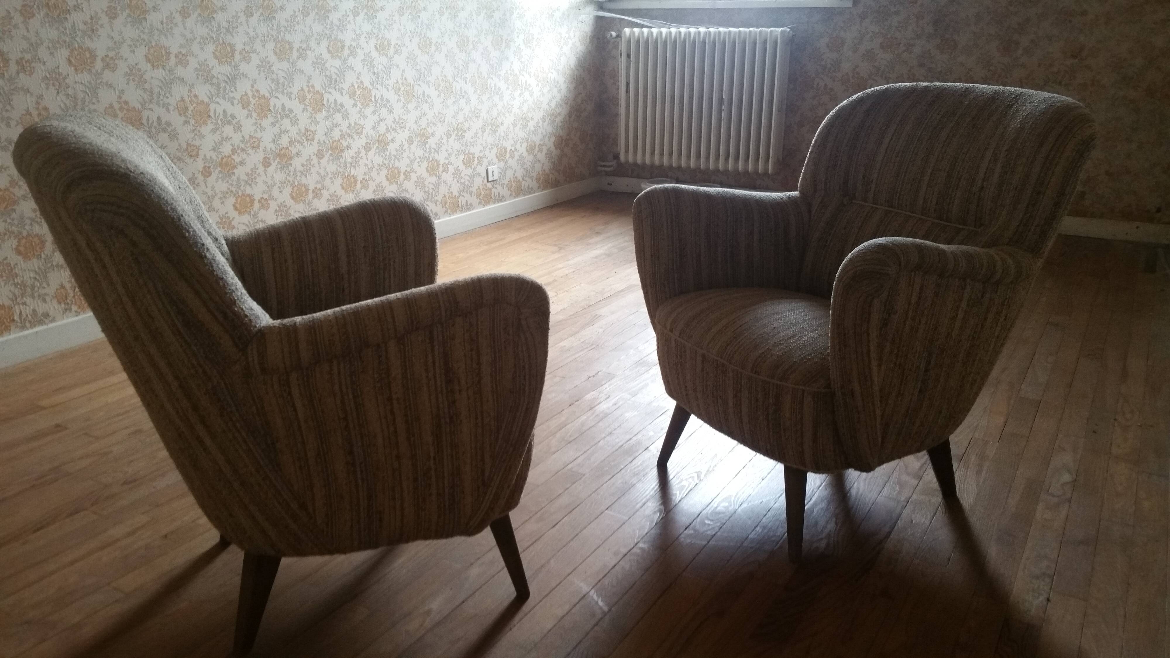 50's organic armchair