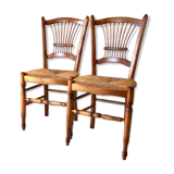 4 hand-stitched chairs 70s