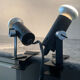 A pair of clamp lamps from the 1970s.