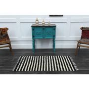 1970s Turkish Hand-Knotted Wool Cotton Beige Kilim Area Rug 80x146