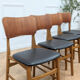 4 Scandinavian teak chairs