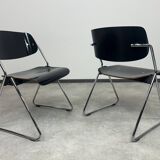 Mid-century modern dining chairs no. 614/3 by Klaus Franck for Wilkhahn