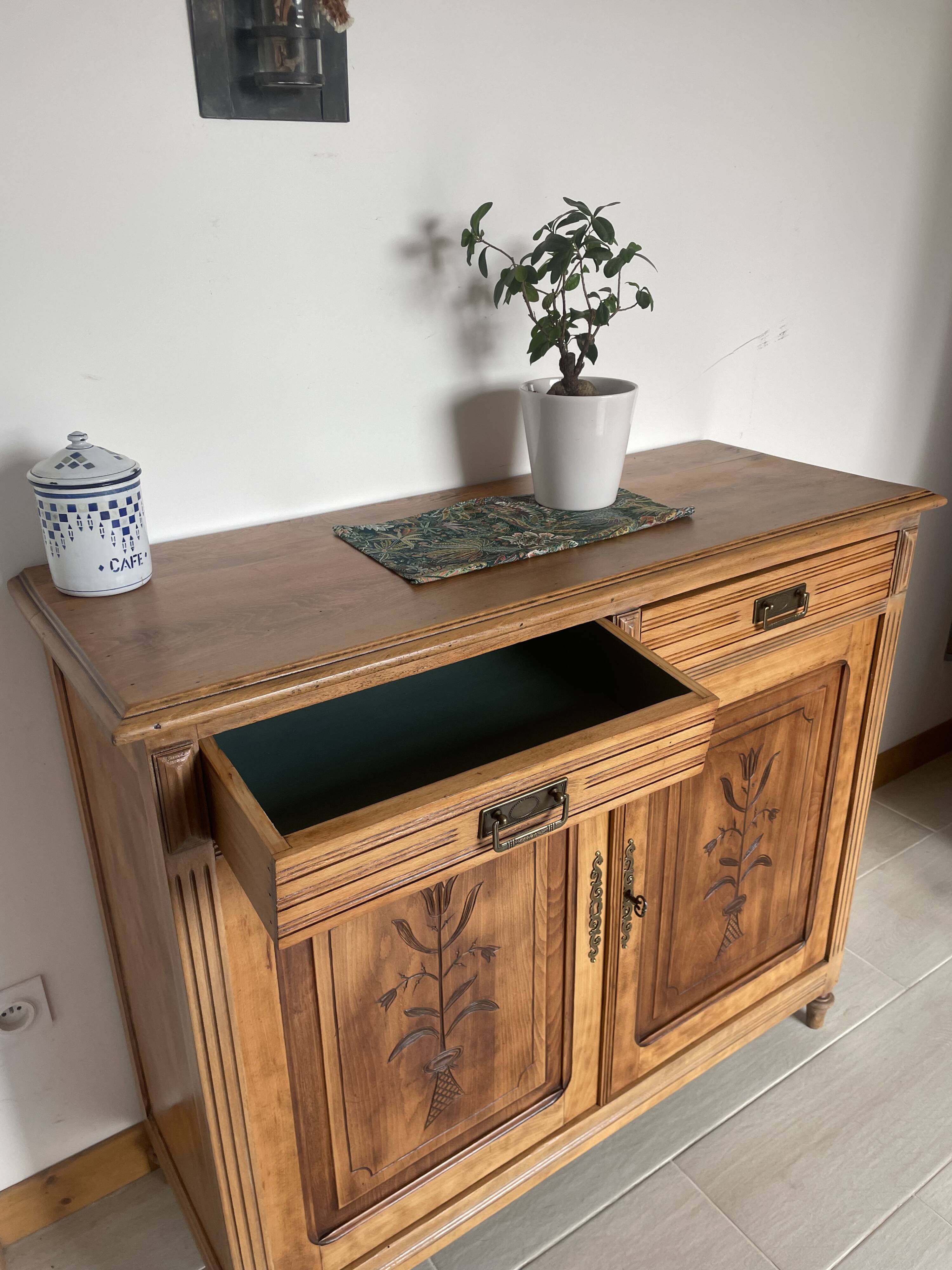 Art Deco style wooden sideboard
