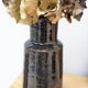 Vintage midnight blue ceramic vase