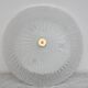 Vintage Italian Transparent Murano Glass Flush Mount Light