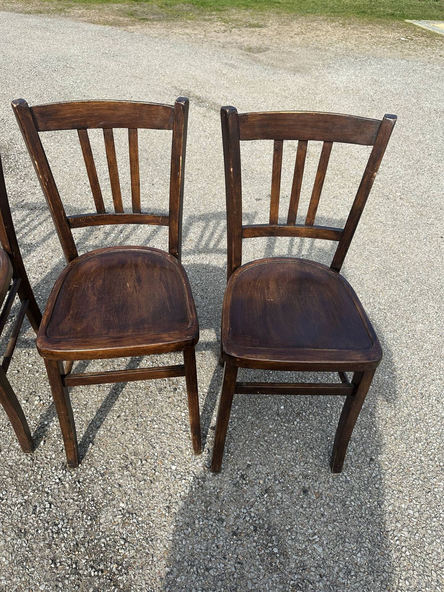 Set of 4 Luterna wooden bistro chairs