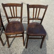 Set of 4 Luterna wooden bistro chairs