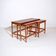 Vintage set of three nesting tables by Bra Bohag, Bjärnum, teak, 1960s.